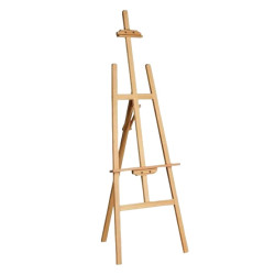 wooden exhibition easel