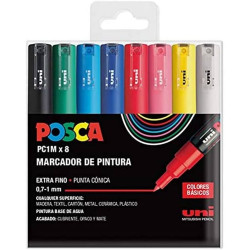 POSCA PC-1M BASIC set of 8...